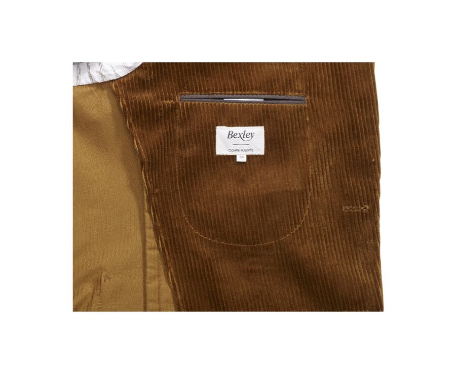 Blazer velours homme Chamois - LÉANDRUS