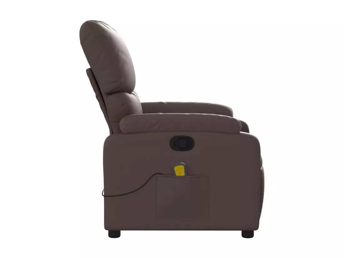 Fauteuil de massage inclinable Marron Similicuir