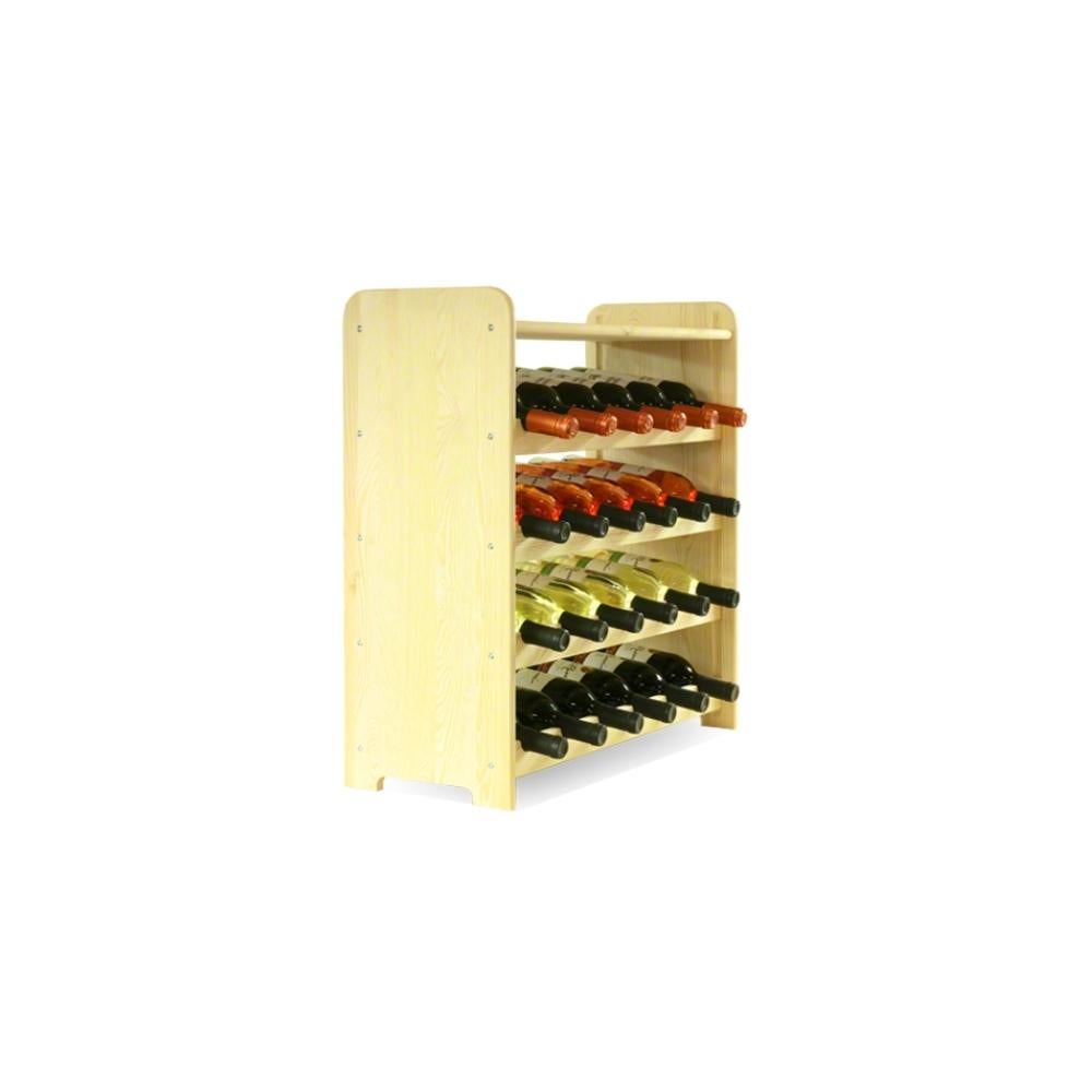 PROREGAL Wijnrek Pinot Vine C HxBxD 61,6 x 63,2 x 26,5 cm 24 Flessen Massief grenenhout Natuurlijk Onbehandeld
