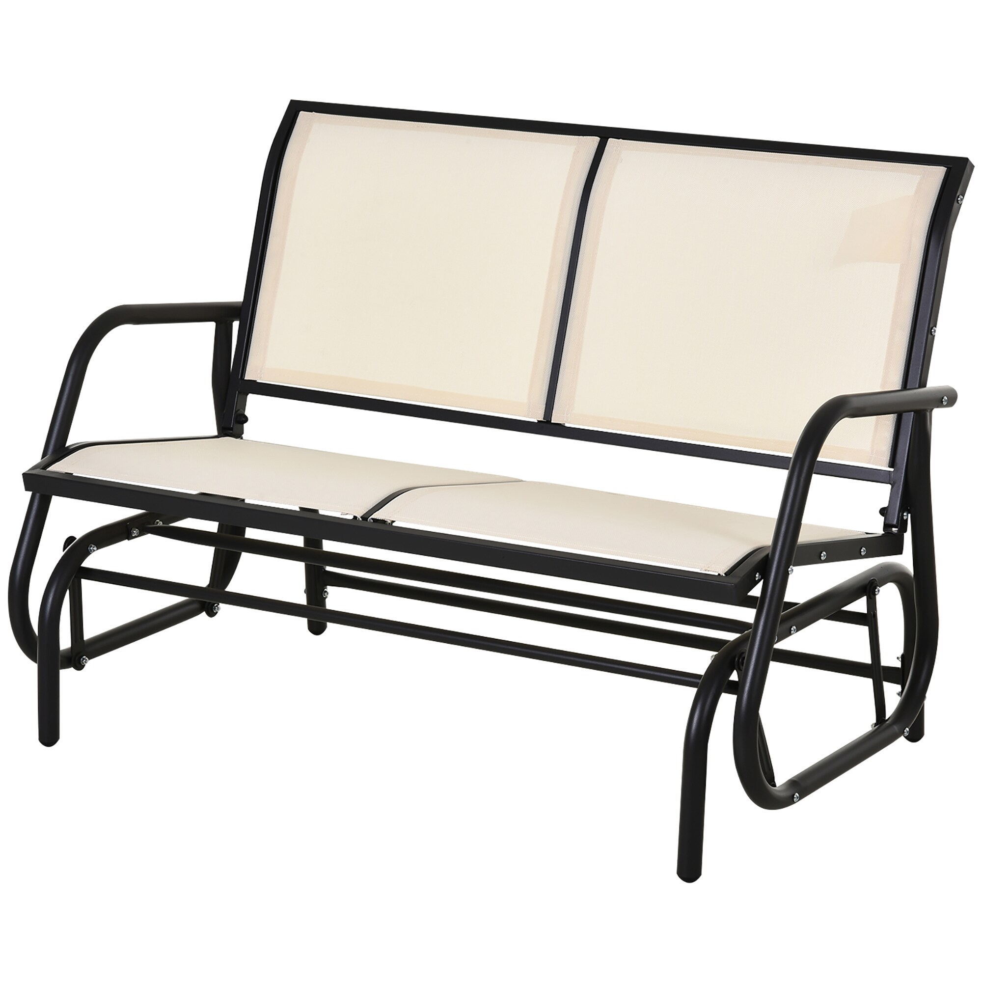 Outsunny Sitzbank mit Schaukelfunktion 120L x 70B x 88H cm
