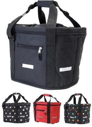BÜCHEL - Fietsmand - Zwart - Opvouwbaar - Maximaal Laadvermogen 5 kg, Inhoud 20 Liter