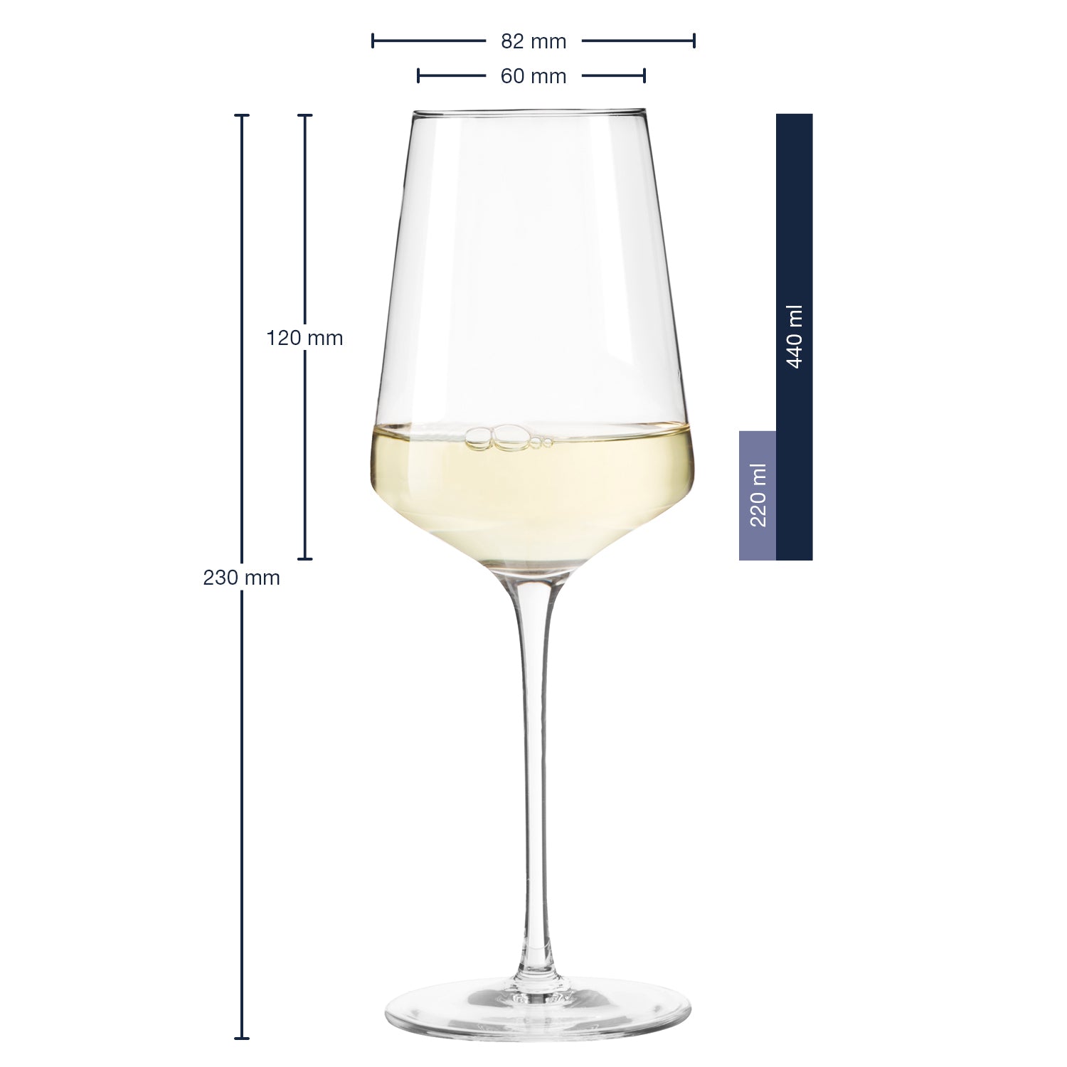 Leonardo Puccini Witte Wijnglazen 0,4 L - 6 st