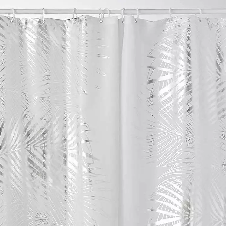 Rideau de douche (200 cm) Orbella Blanc et argent