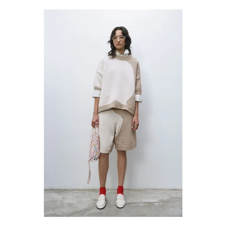 Cordera Pull Bicolore | Ecru