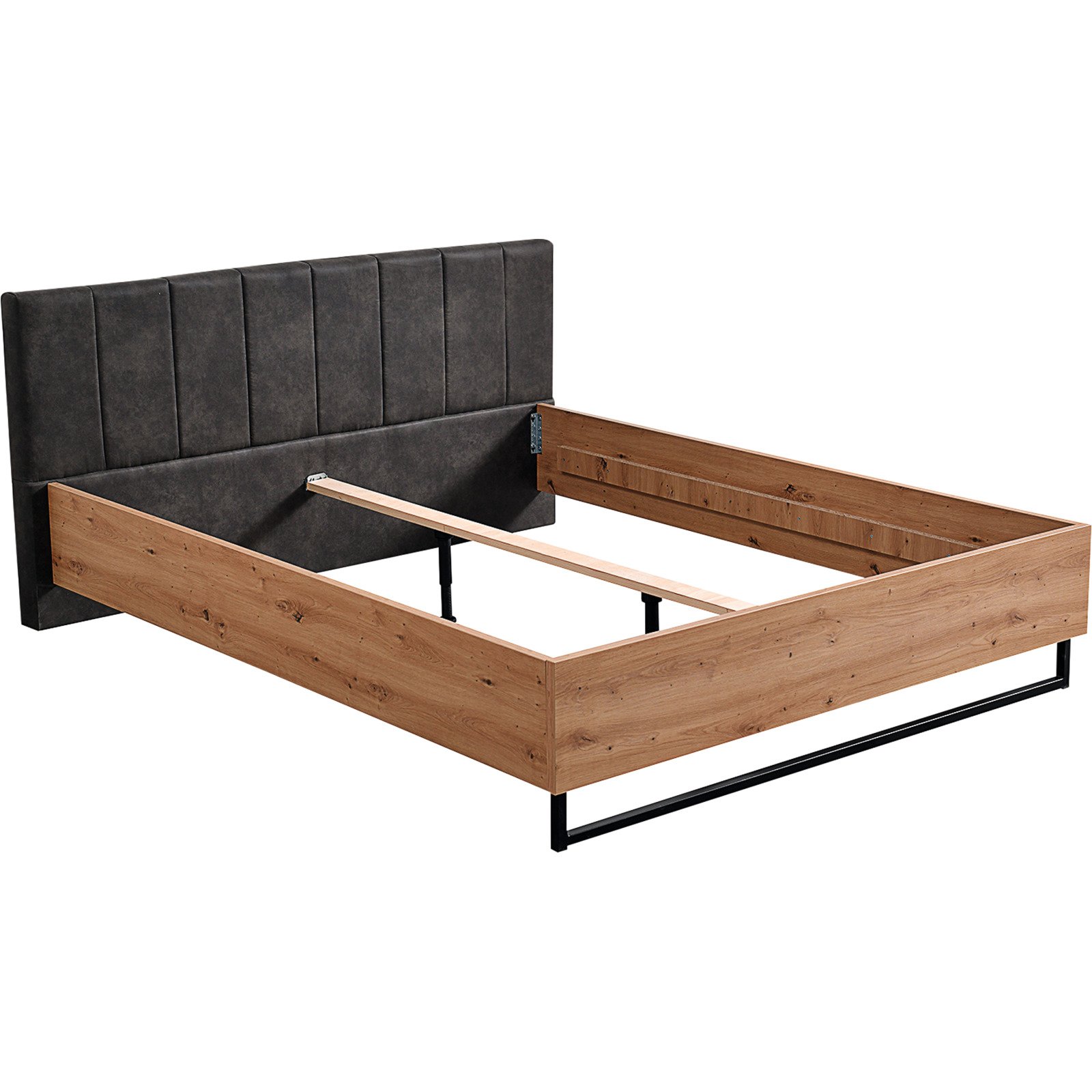 Bett Sardinia Melamin Eiche Artisan