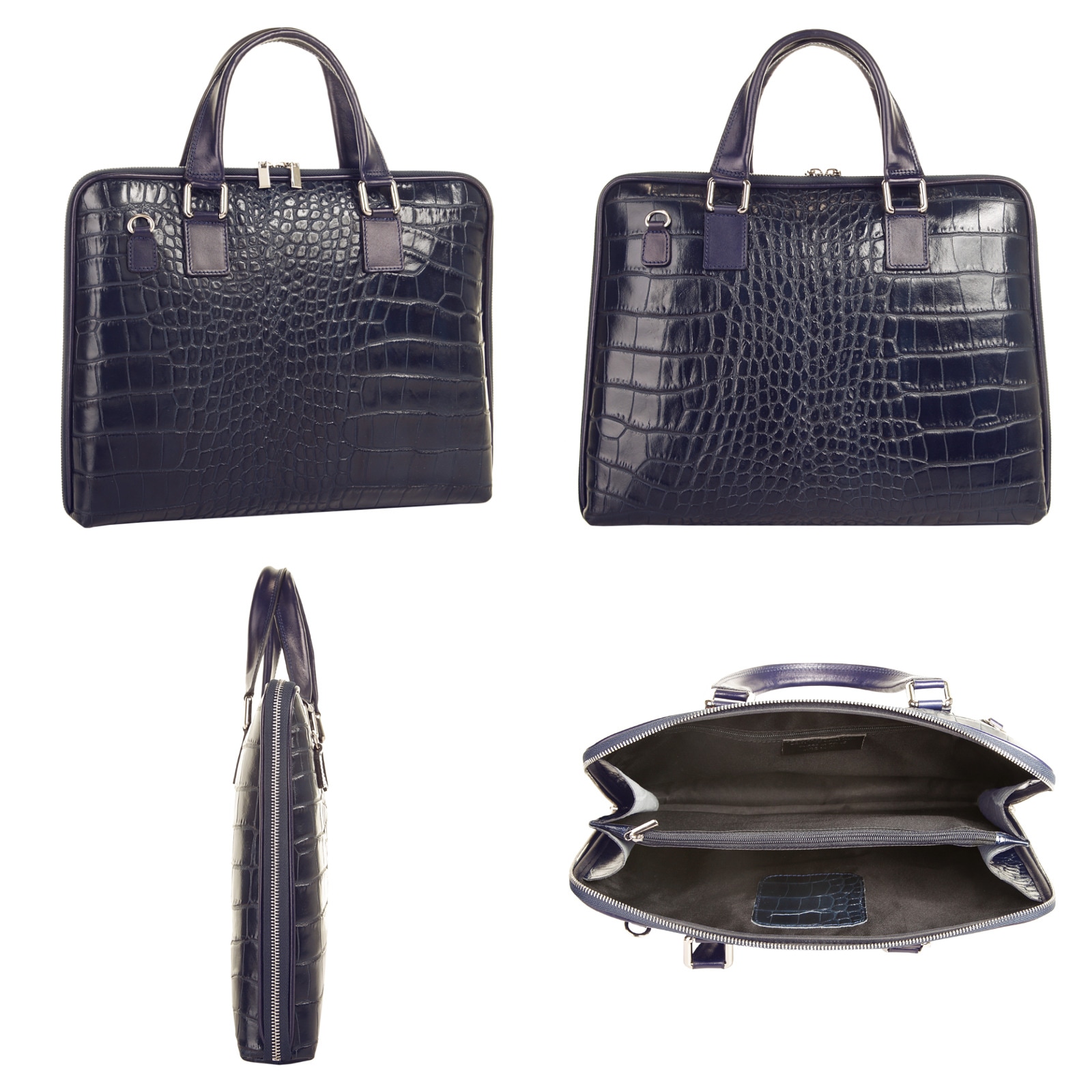 Samantha Look Aktentasche echt Leder, Made in Italy