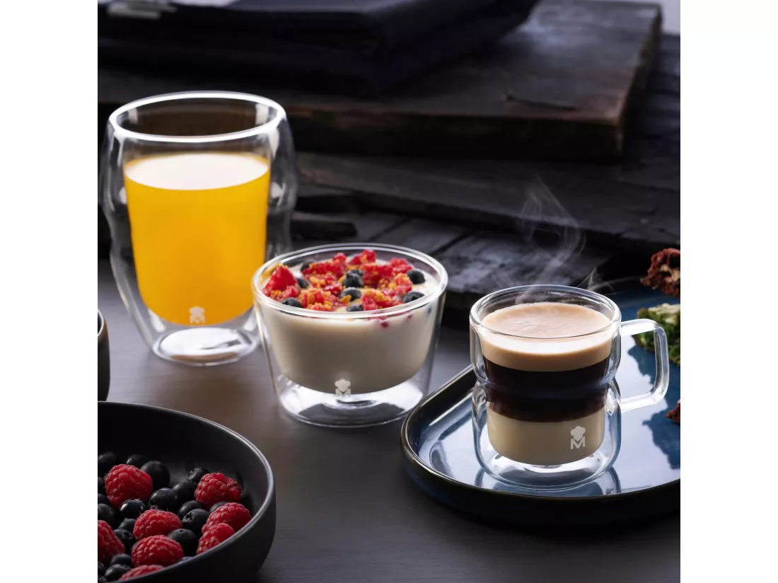 Lot de 4 verres borosilicate double paroi MIXOLOGY 50 ml MasterPRO