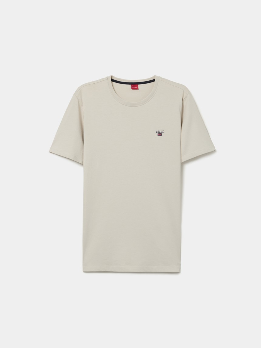 T-shirt básica em algodão