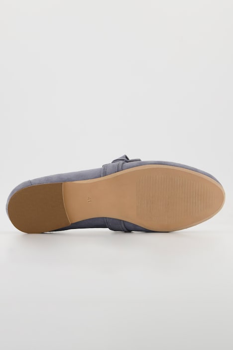 Leder-Loafer, lederbezogene Zierspange, Weite H