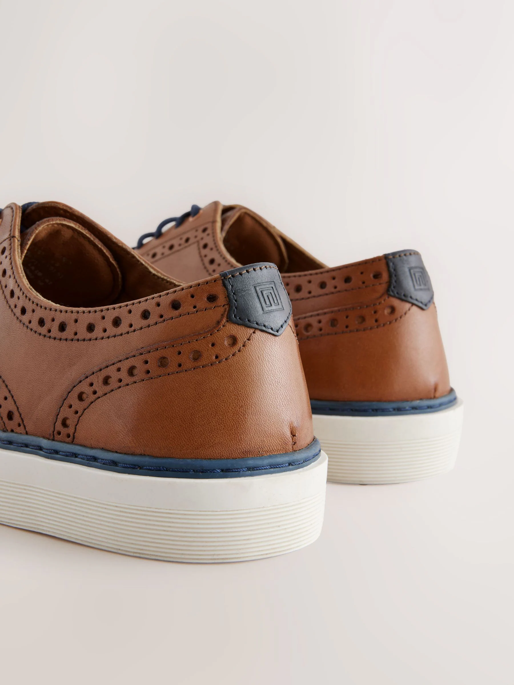 Lichtbruin - Brogues met cupsole
