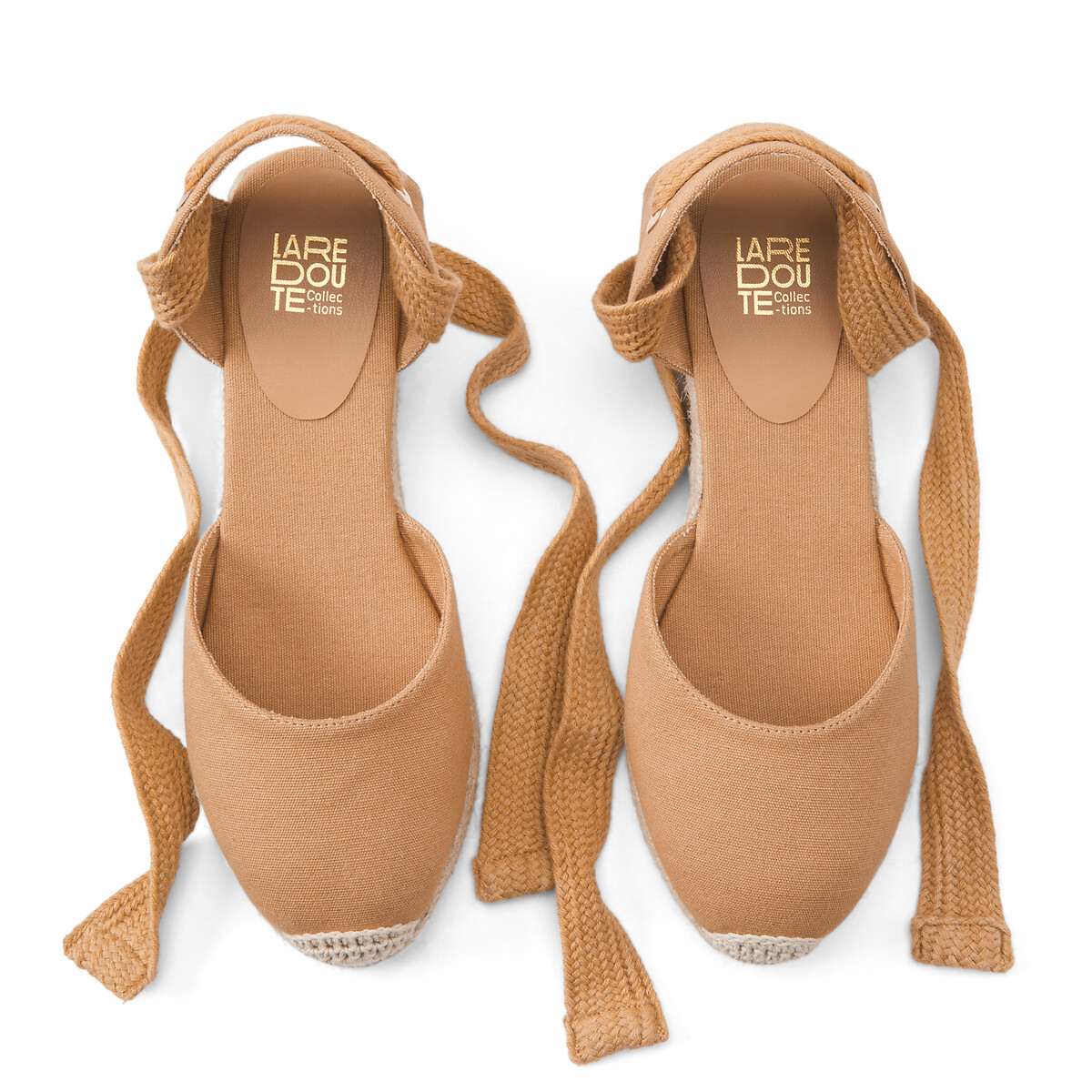 LA REDOUTE COLLECTIONS PLUS<br>Alpercatas de cunha, atacadores no tornozelo