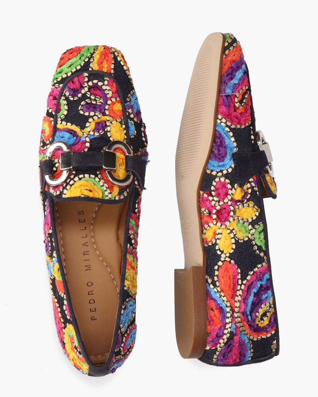 Pedro Miralles Talima Donkerblauw/Multicolor Damesloafers
