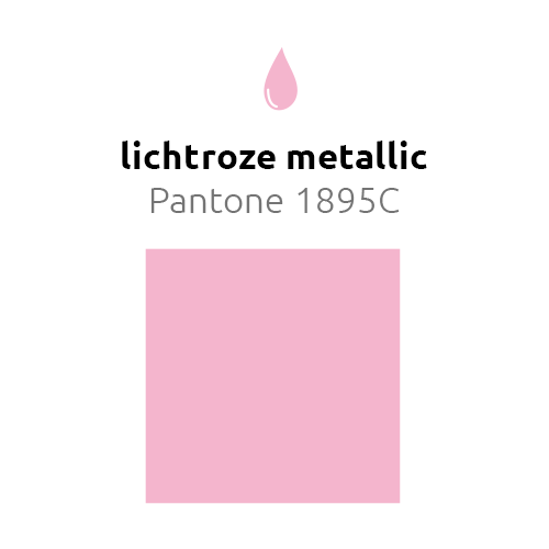 Lichtroze Ballonnen Metallic 25cm 10st