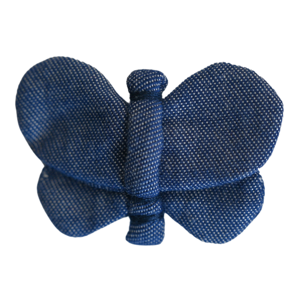 Barrette Petit Papillon Jean Fin