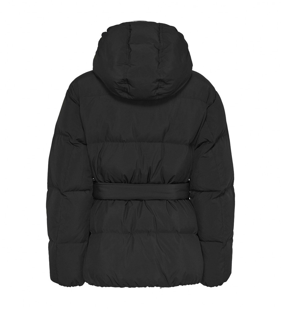 Jaqueta Tommy Jeans Serif Linear, preta
