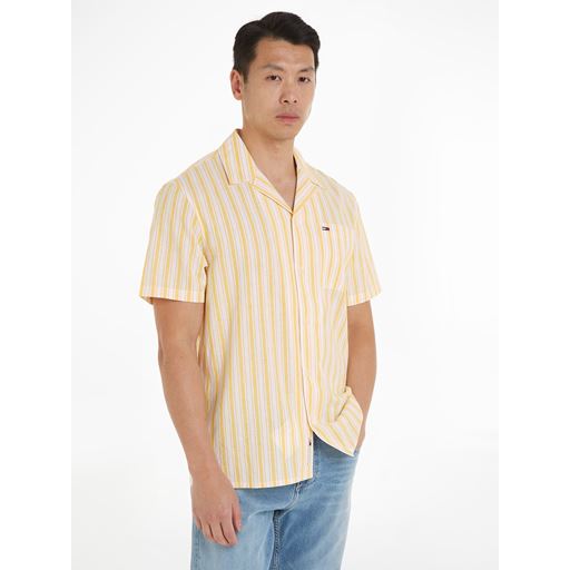 Tommy Jeans Stripe Skjorte, Warm Yellow, XL