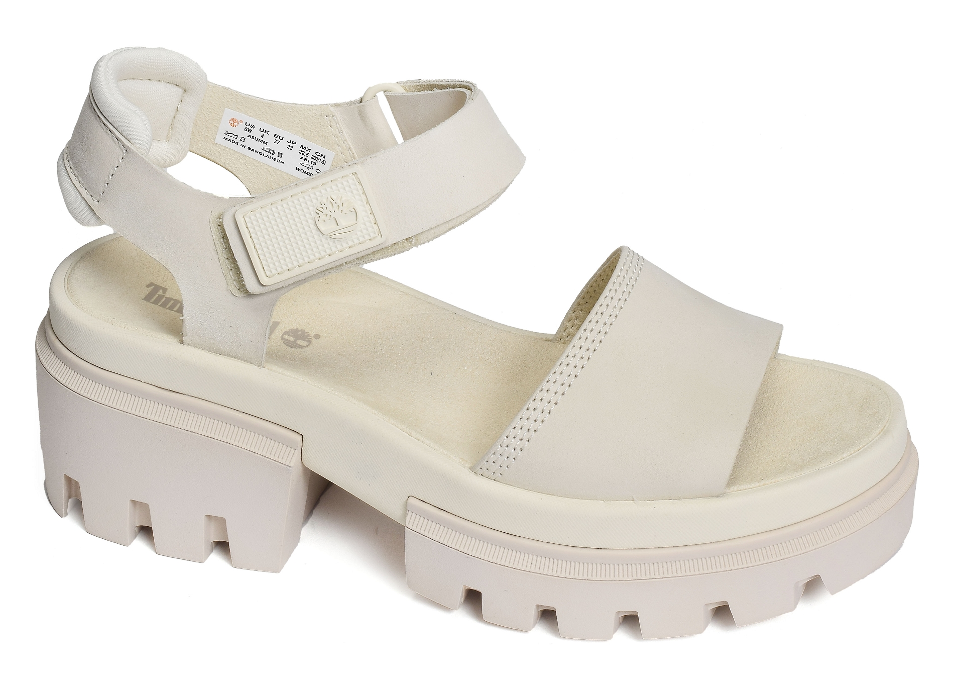 Everleigh ankle strap blanc