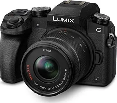 Panasonic Lumix G DMC-G70KA - Digitalkamera - spejlløst - 16.0 MP - Four Thirds - 4K / 25 fps - 3x optisk zoom 14-42 mm objektiv - Wi-Fi - sort