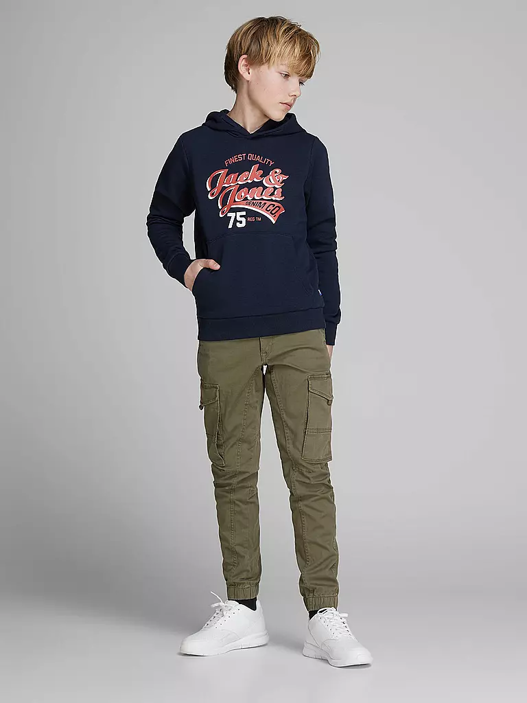 JACK & JONES Jungen Cargohose JJIPAUL JJFLAKE olive