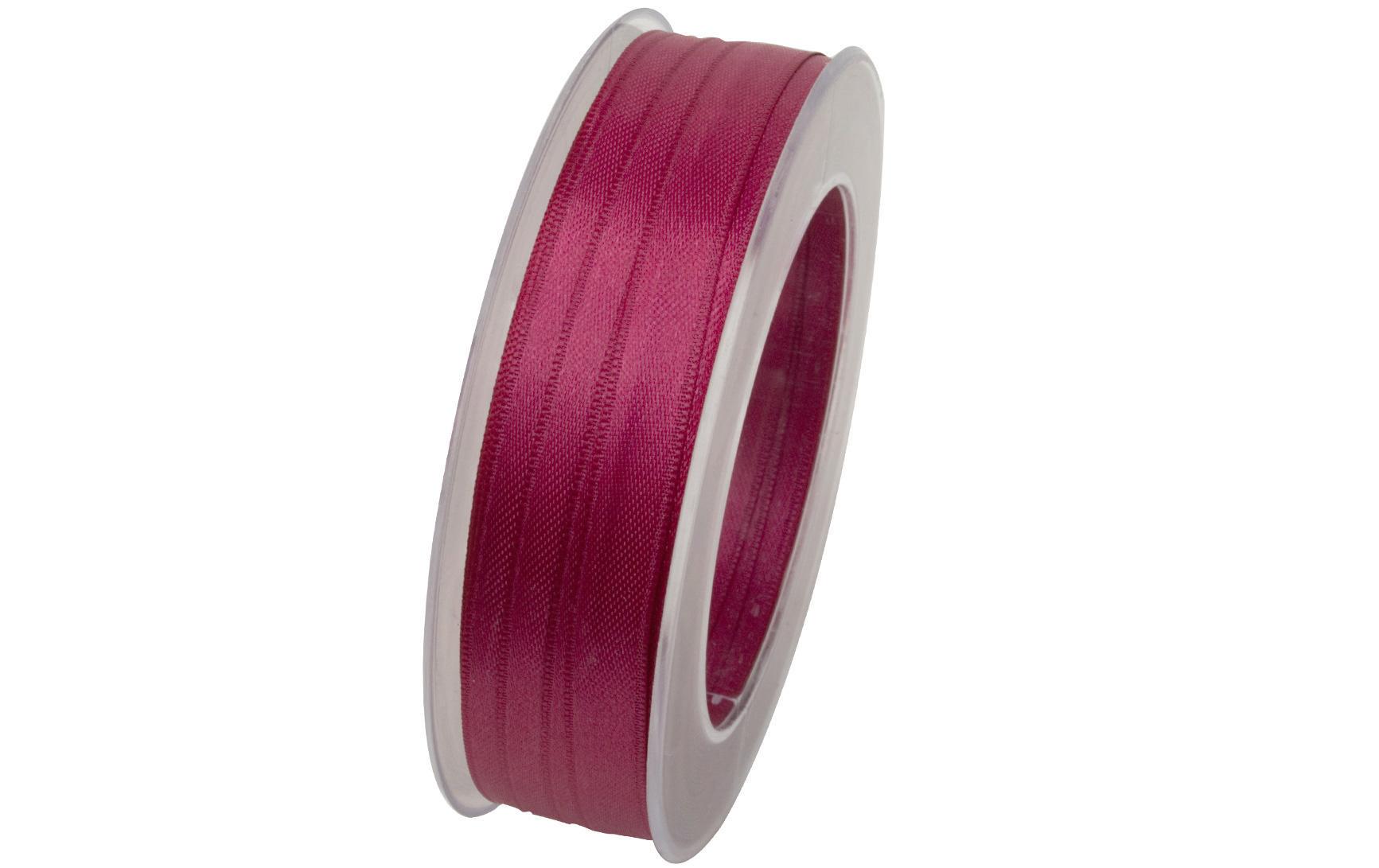 Satinband 10 mm x 25 m, Rot, 1 StückDoppelsatin-Geschenkband