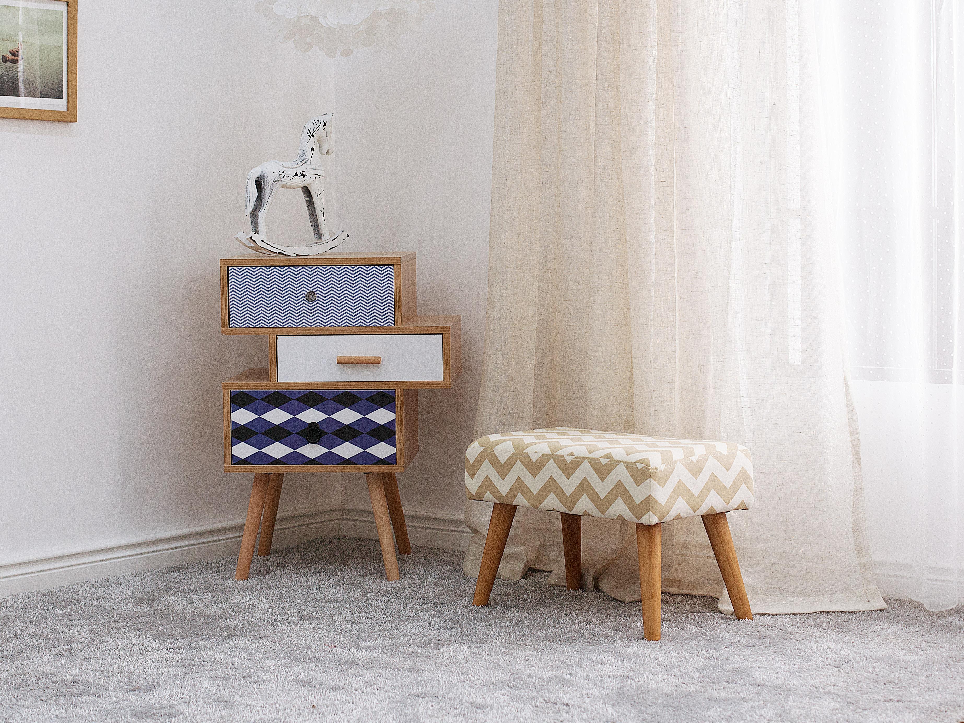 Hocker TAKOMA Katoen Beige
