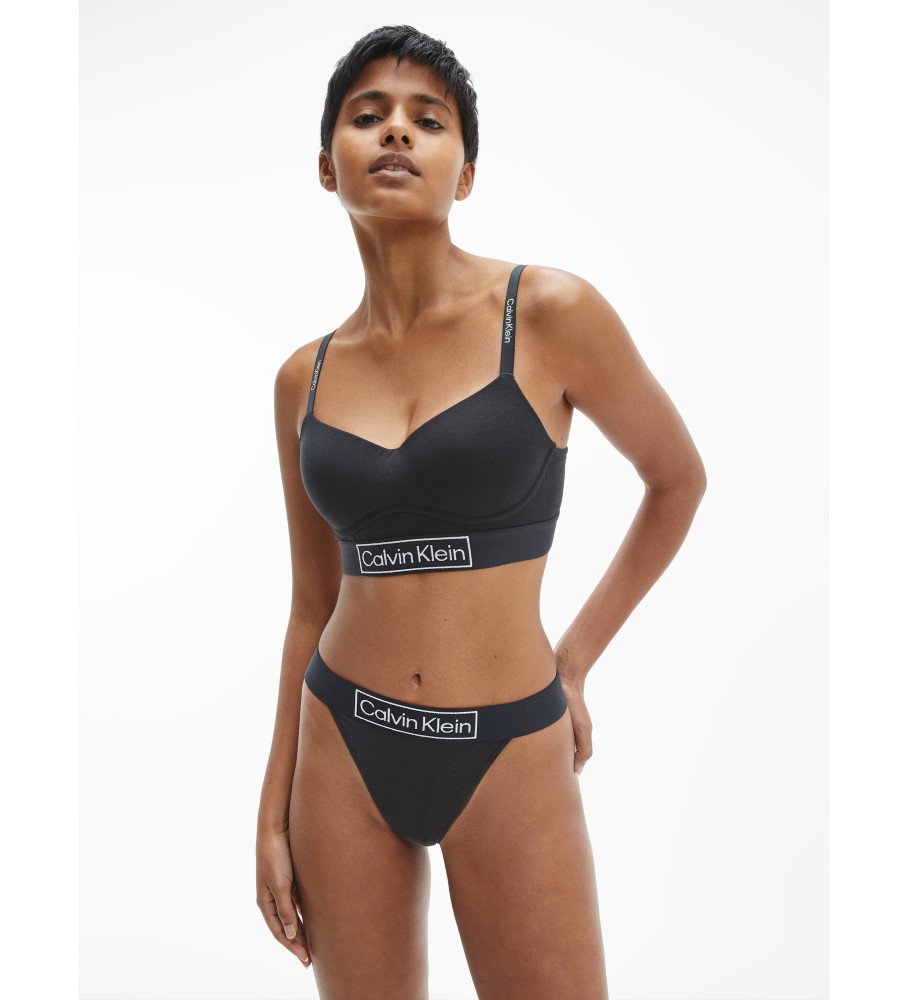 Sutiã Calvin Klein Reimagined Heritage Logo preto