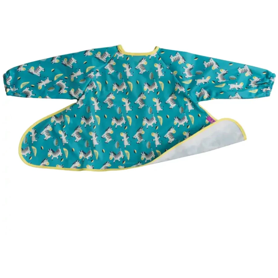 TidyTot Lätzchen Tidy Tot Zusatz Lätzchen Langarm Doppelpack Zebras & ÄpfelBirnen