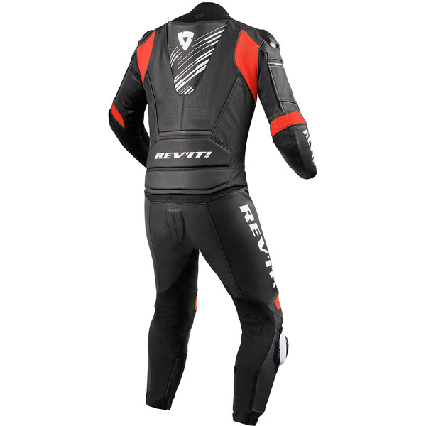 Rev'it - Combinaison Apex - 2 pièces Noir / Blanc / Rouge fluo