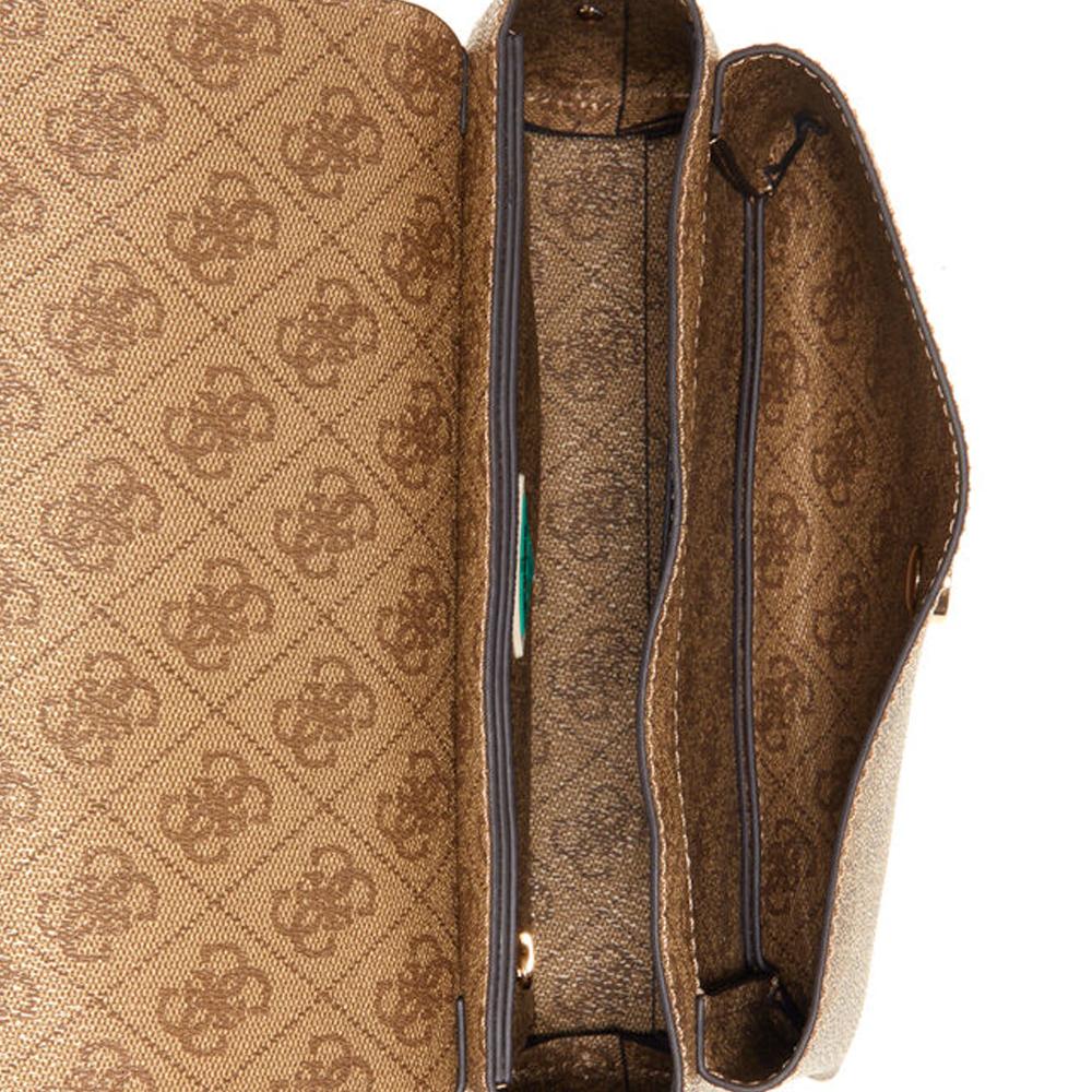 Guess Sac à Bandoulière Marron Femme Guess Brenton