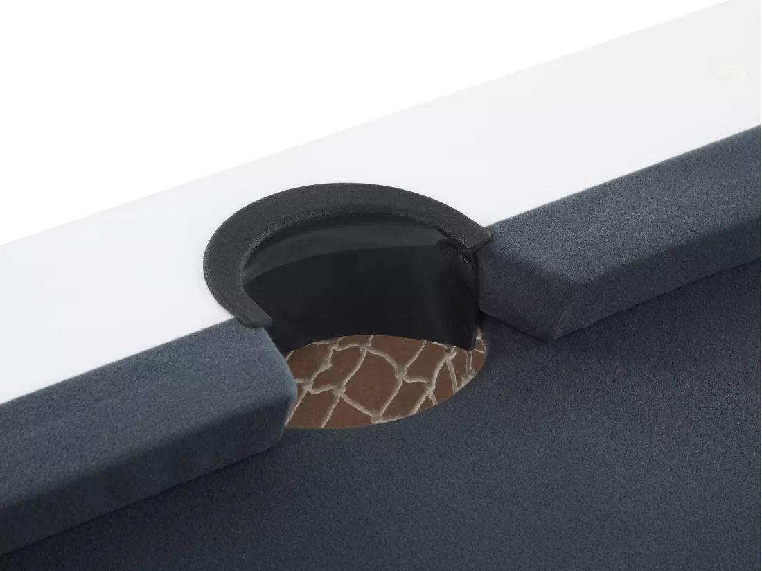 Table transformable - Billard & Ping-pong - Coloris blanc et noir - L213,4 x P111,8 x H78,5 cm - MELIAN