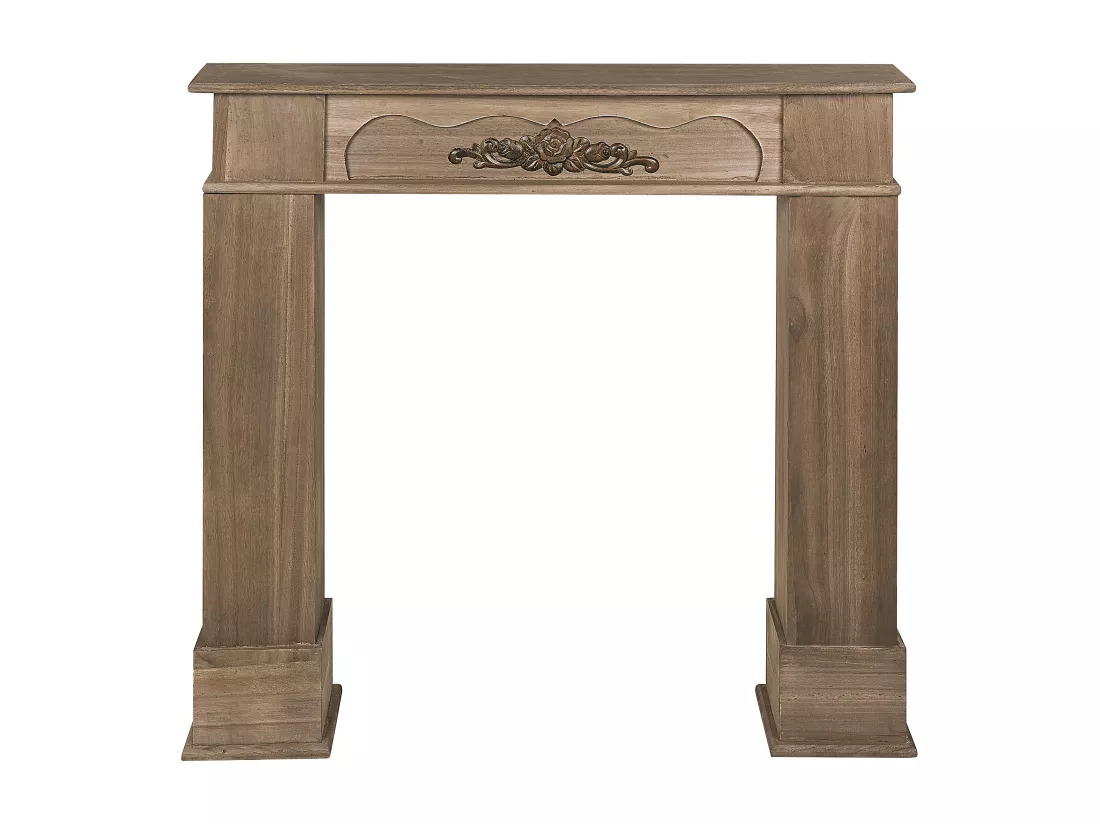Habillage de cheminée NARNIA Marron foncé