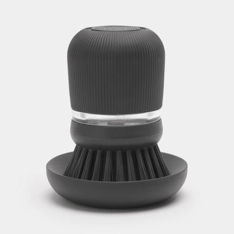 SinkSide Afwasborstel met Zeepreservoir - Dark Grey