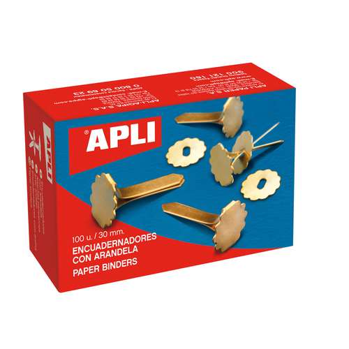 APLI Musterklammern mit Ring, 100 Stück