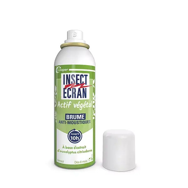 Spray repelente de mosquitos Insect Screen, de origem vegetal, em aerossol, 100ml, pacote com 2 unidades.