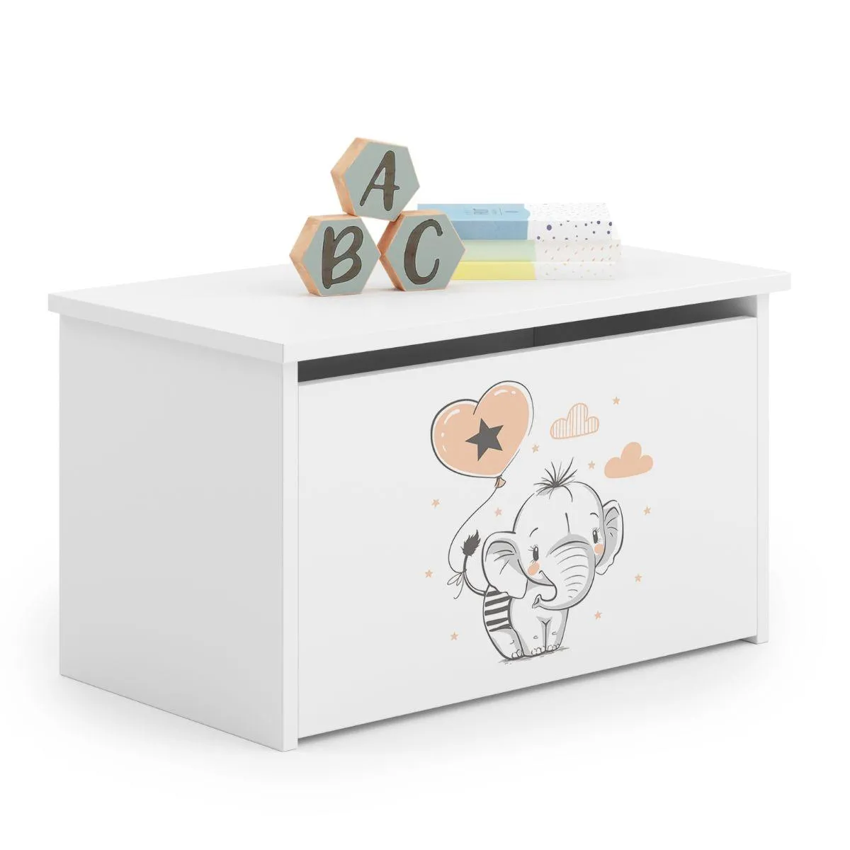 Kobi Coffre à Jouets Daria Éléphant