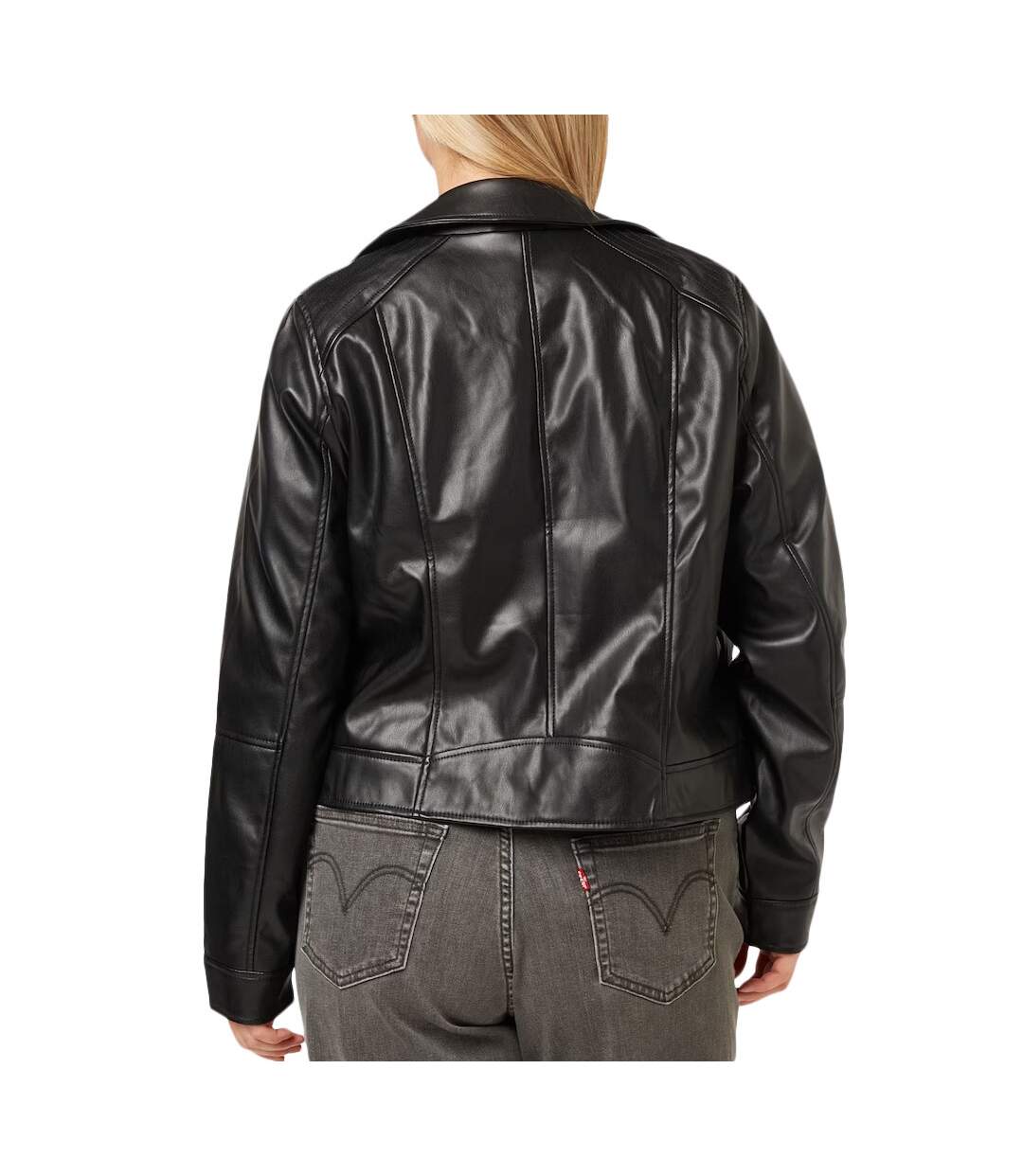 Veste Simili Cuir Noire Femme Vero Moda Curve Bellaanna