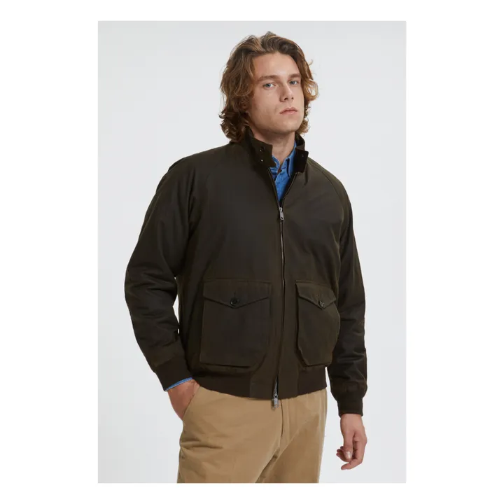 Baracuta Veste G9 Waxed | Kaki foncé