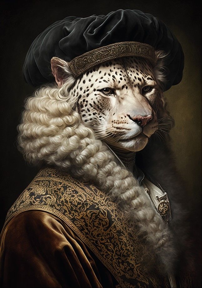 Wandkleed Snow Leopard