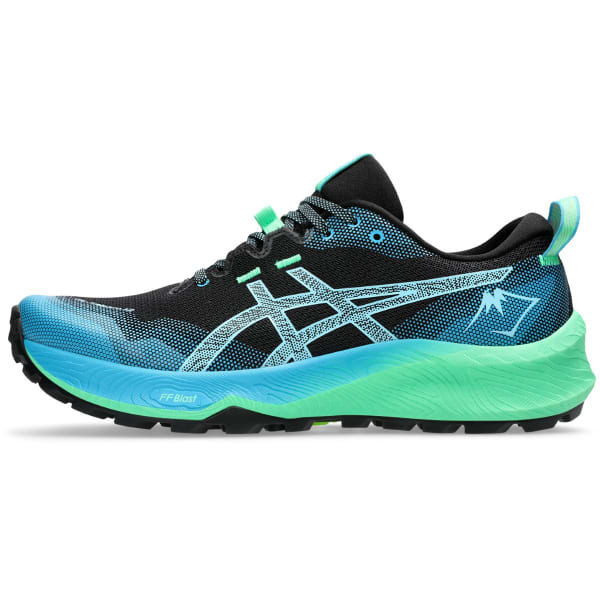 Chaussure trail ASICS GEL-TRABUCO 12 BLACK/BRIGHT CYAN