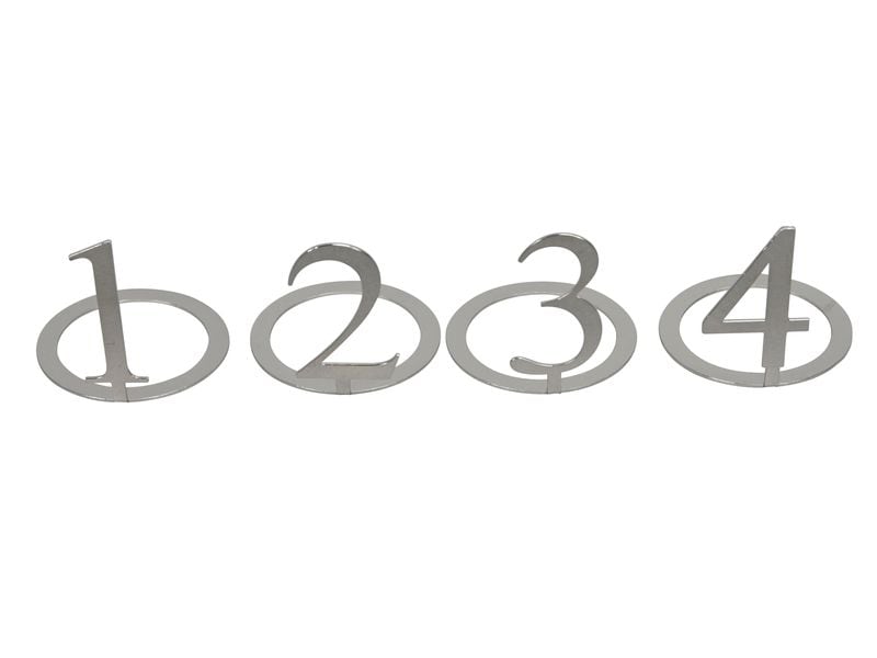 COCON Kerzenring Zahlen, Silber Dekoratives Element für Ihre Kerzen