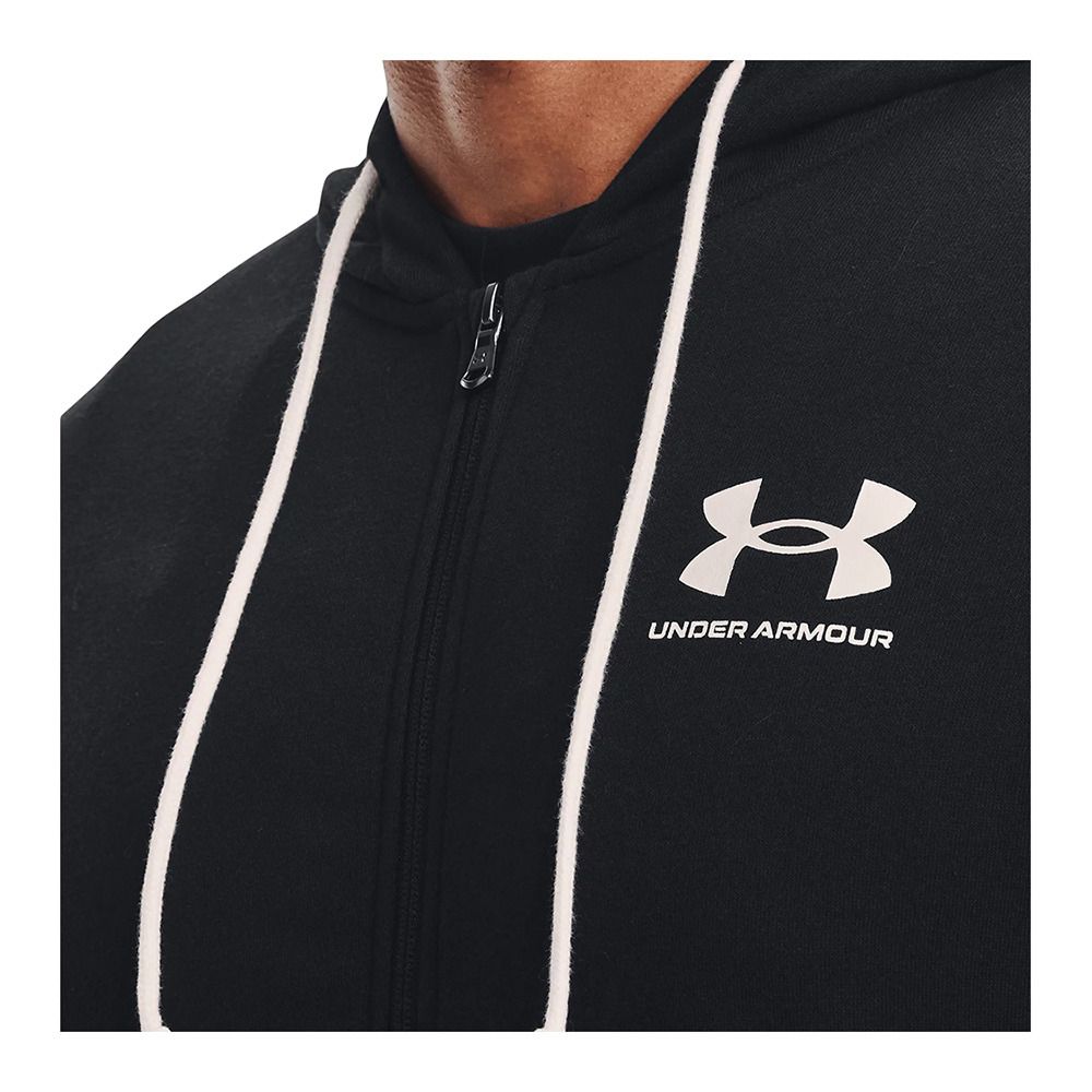 Under Armour UA RIVAL TERRY - Sweat Homme black/onyx white