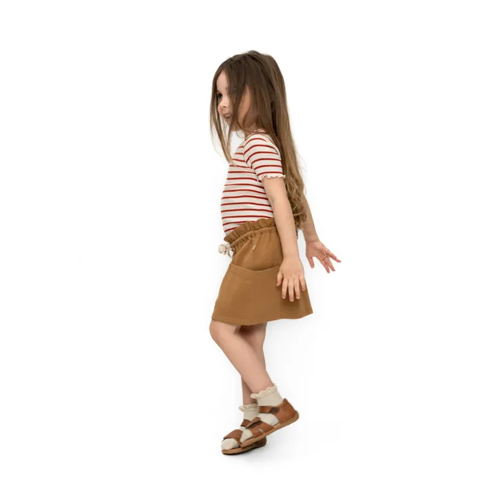 Minimalisma Jupe Coton Bio Edna | Caramel