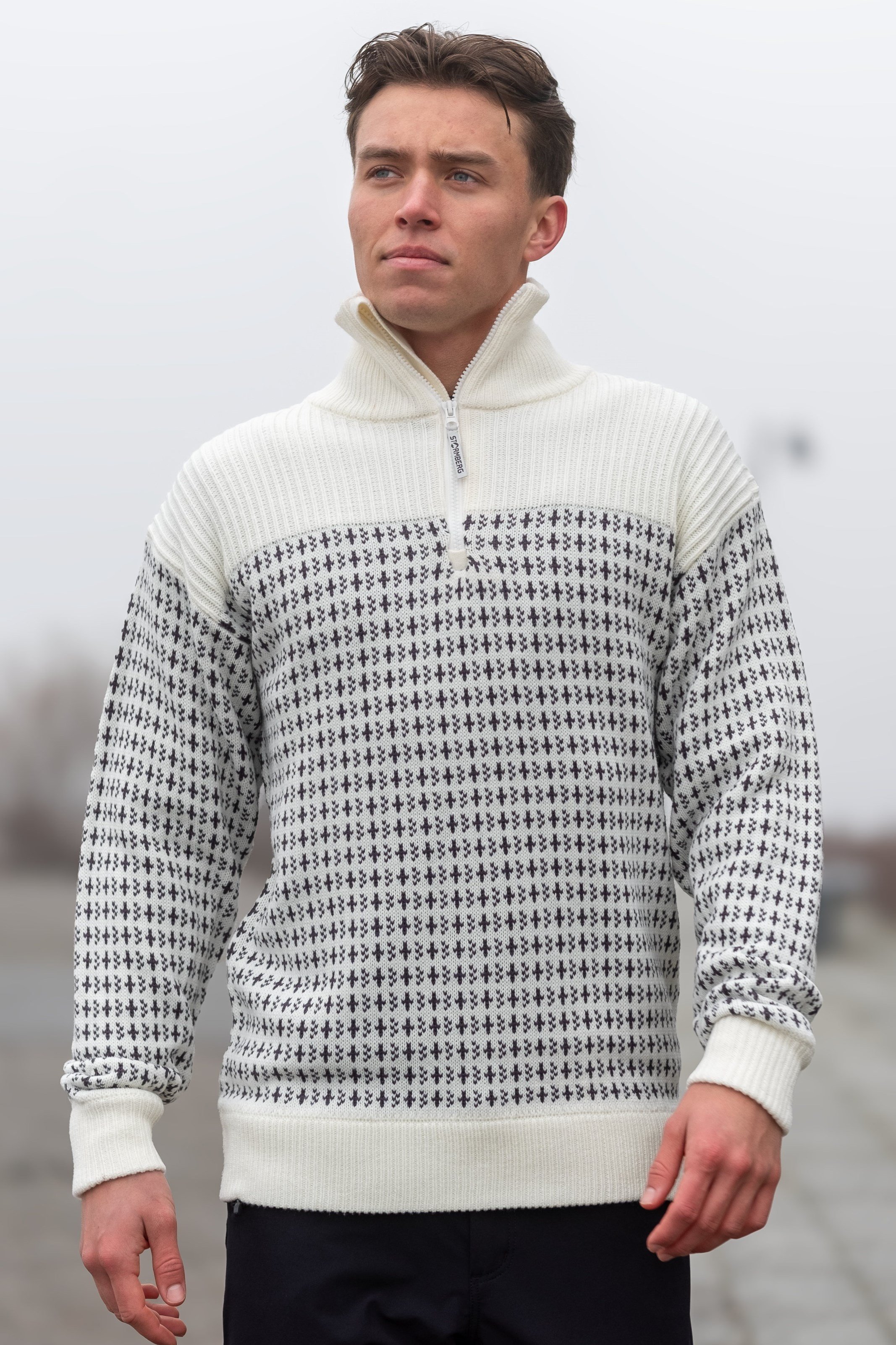 Stormberg Tøttadalen Islender Half Zip strikkegenser