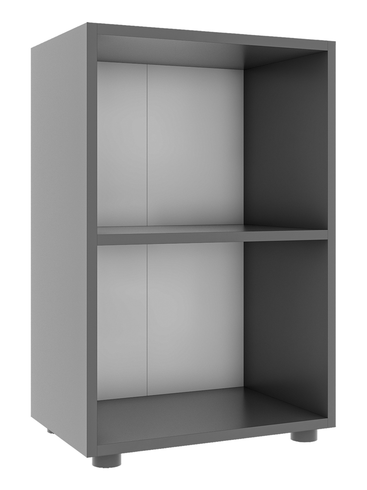 Regal ULAS - anthrazit - 2 Fächer - 49 cm