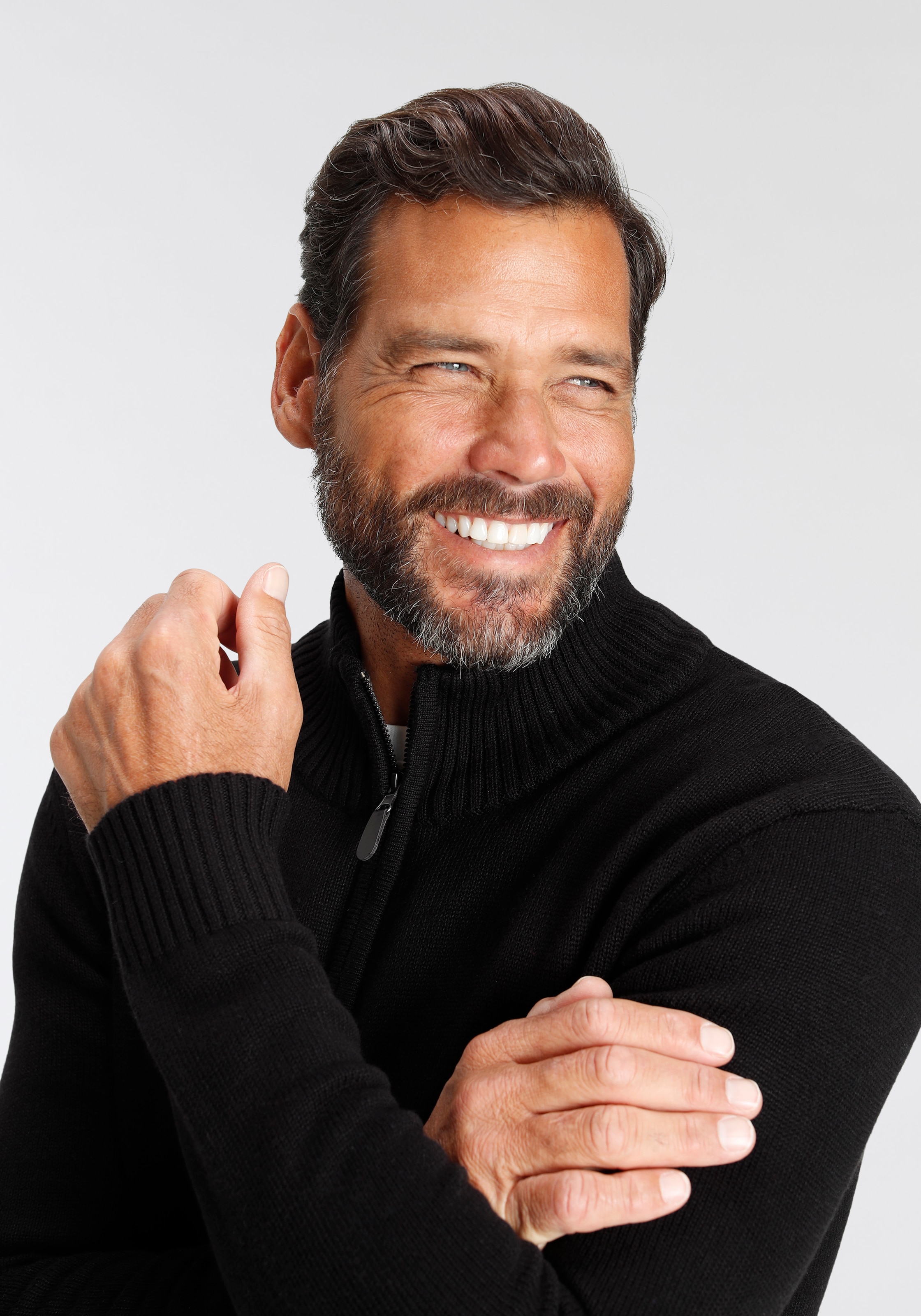 Man's World Strickjacke »neue Farben!« aus Baumwollmischung