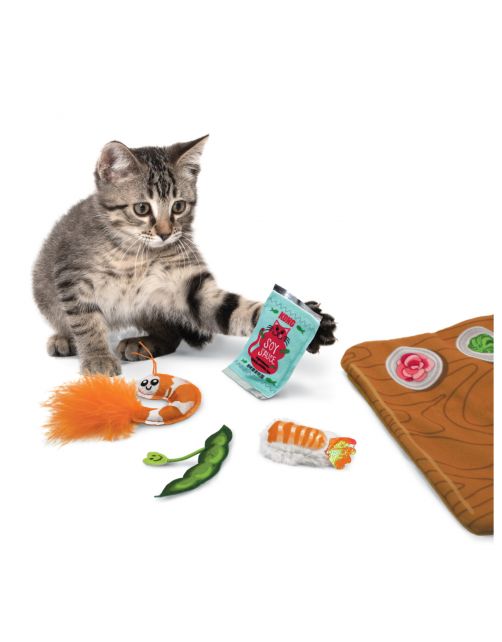 Kong Pull-A-Partz Sushi - Kattenspeelgoed - One Size
