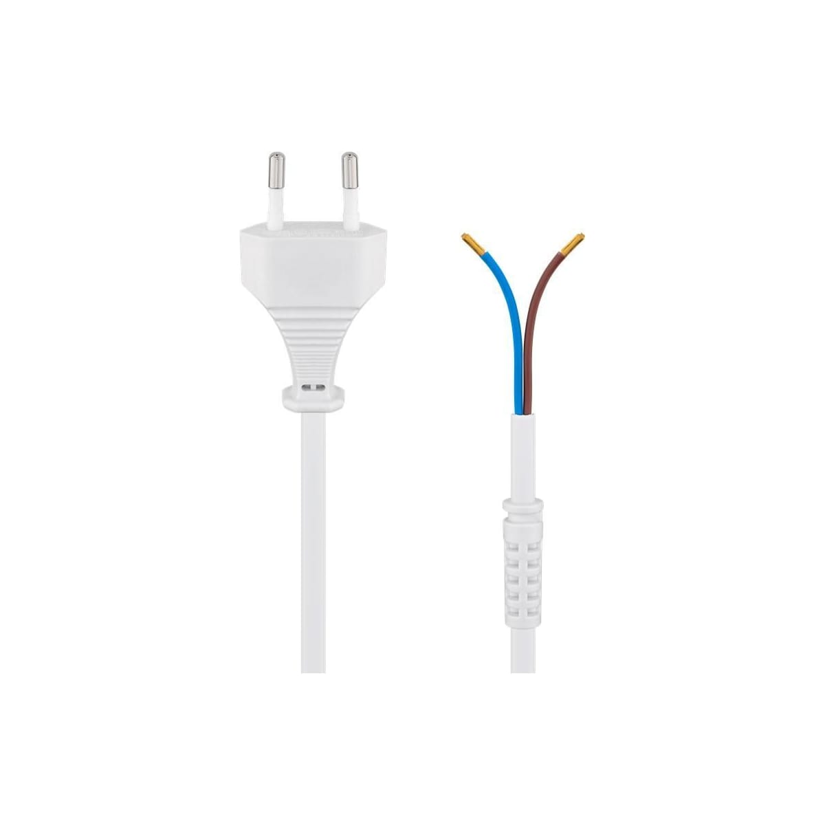 Goobay Kabel med eurokontakt for montering, 1,5 m, hvit