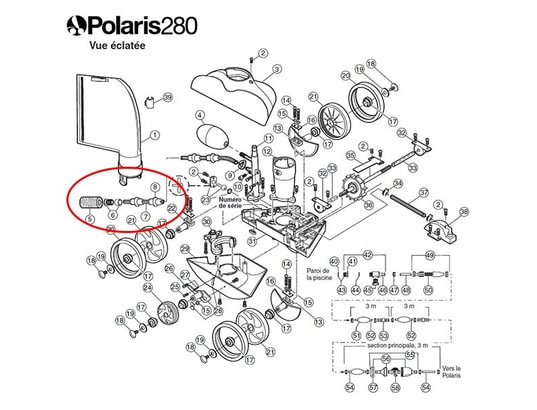 POLARIS - Tentacule complète de rechange pour 180/280/380 - b5