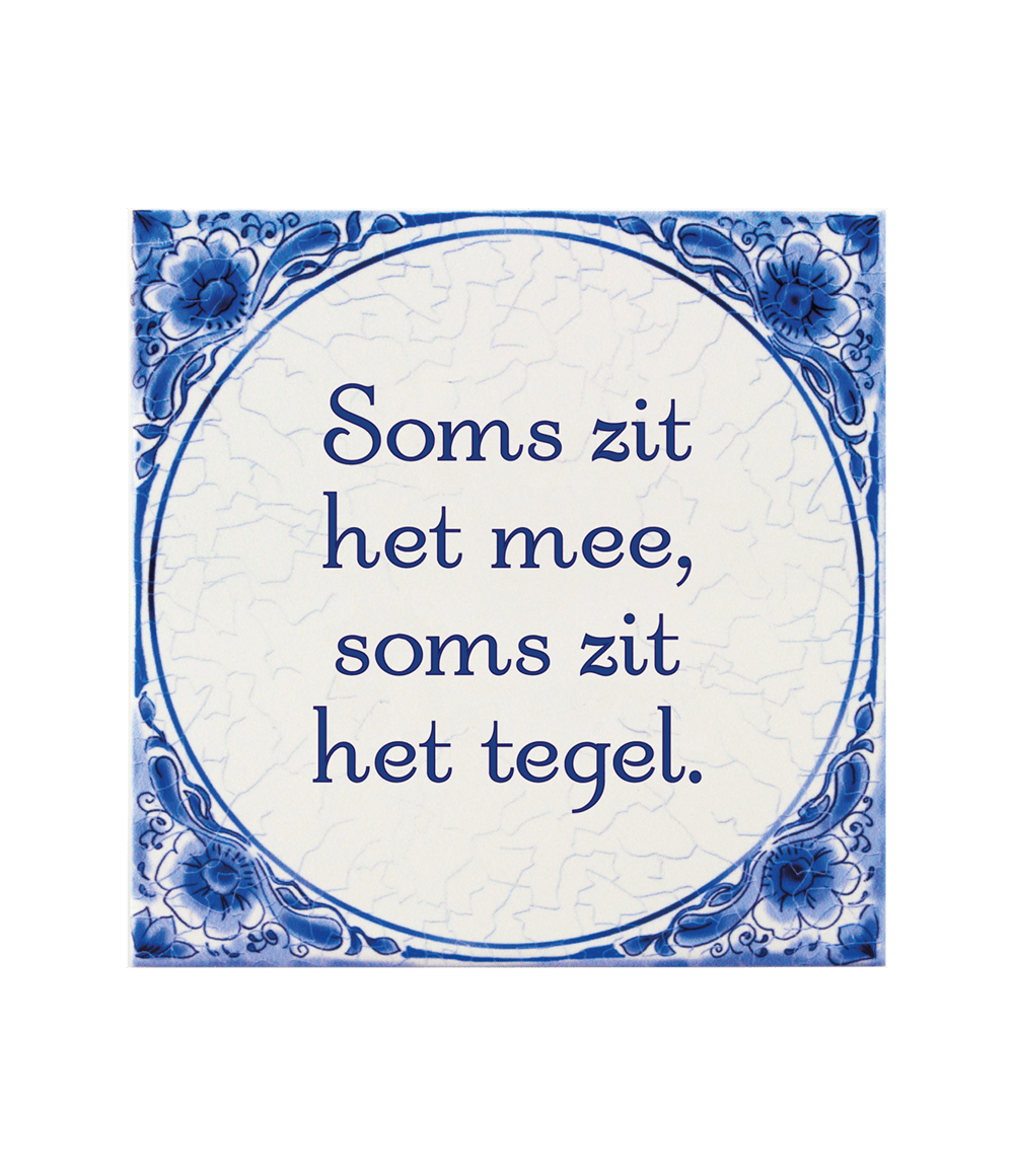 Delfts Blauw Tegel Soms Tegel 14,5cm