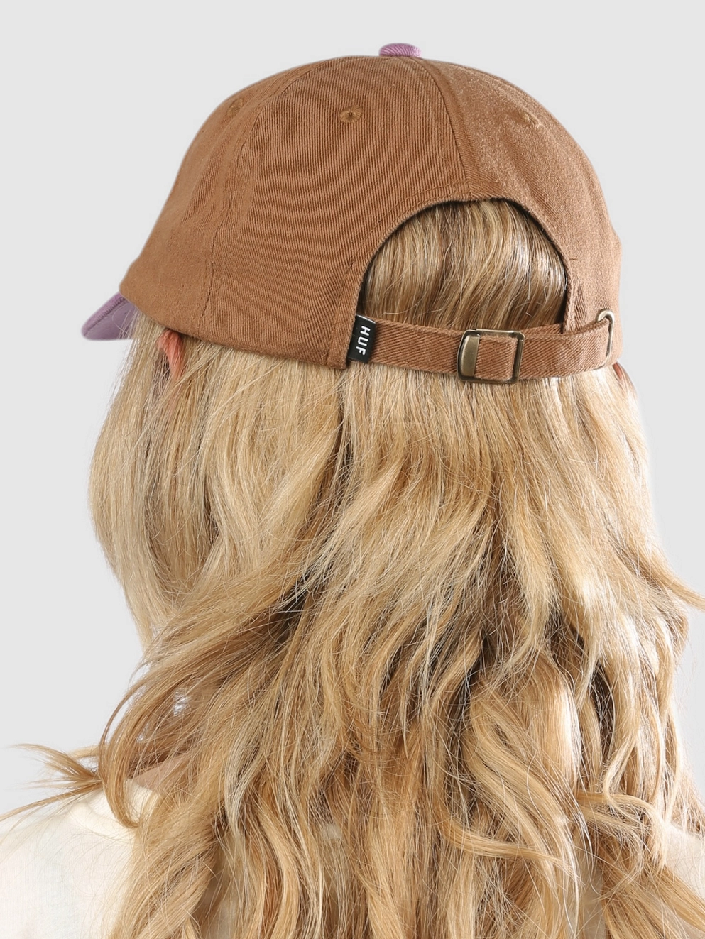 HUF Big Block Washed 6 Panel Cv Cap brown